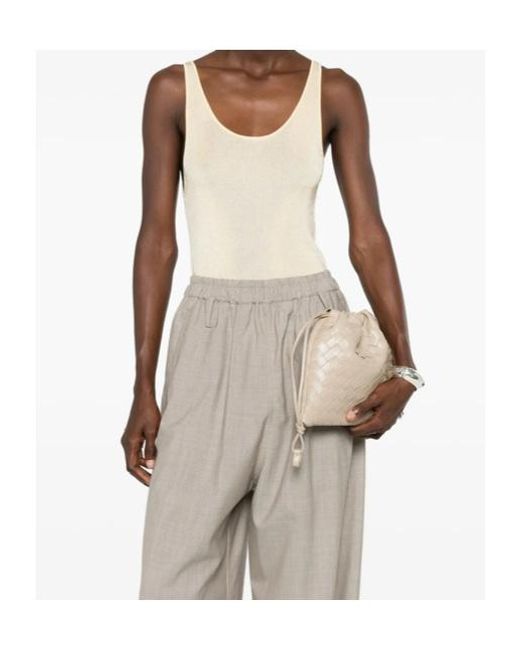 Frankie Shop Natural Crew-Neck Vest