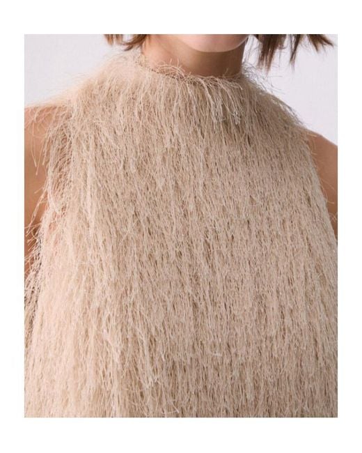 Liu Jo Natural Fringed Top
