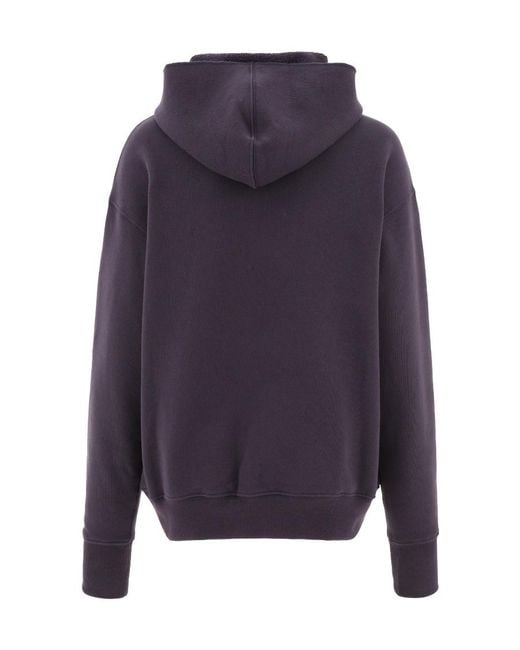 Maison Margiela Blue Long Sleeved Hoodie