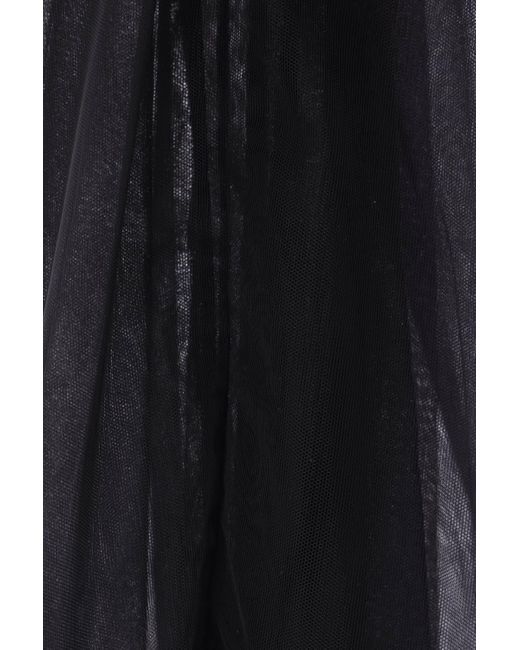 Simone Rocha Blue Zipped Tulle Midi Skirt