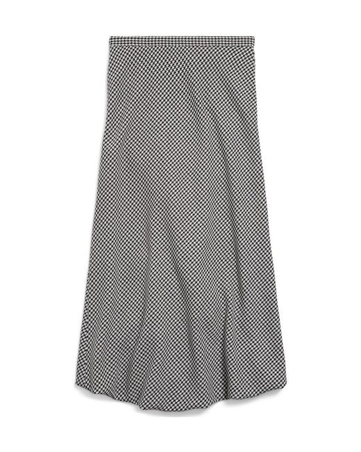 Balenciaga Gray Twisted Tailored Skirt
