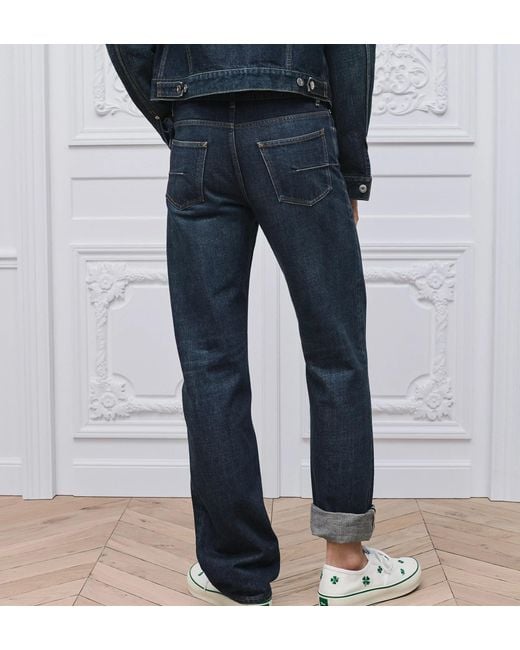 Dior Blue Straight-Leg Jeans for men