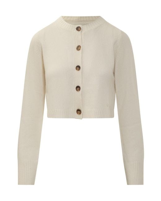 Loulou de Saison Natural Button-Up Knitted Cardigan
