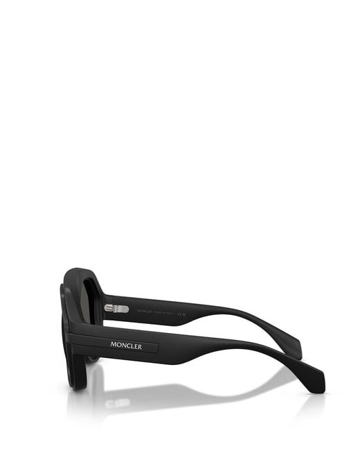 Moncler Black Eyewear Aviator Frame Sunglasses for men