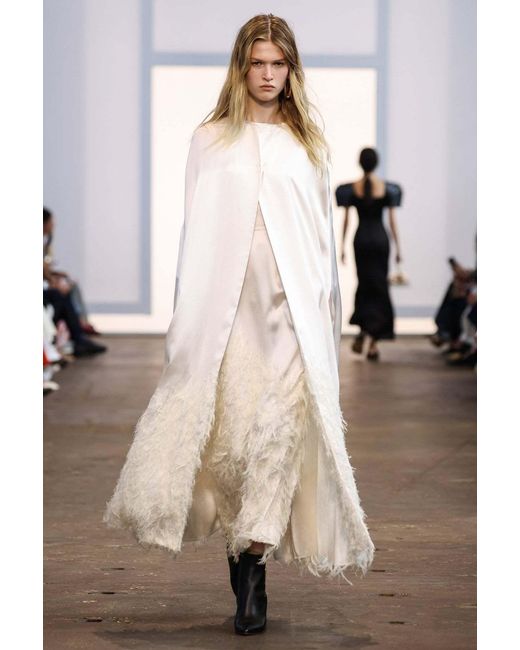 Gabriela Hearst White Maslow Organza Midi Dress