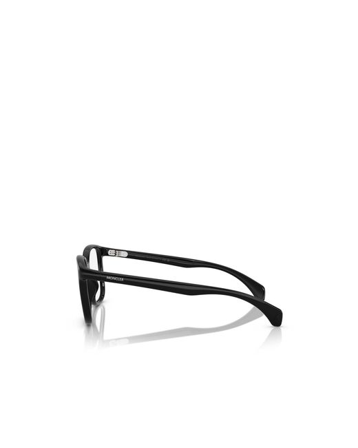 Moncler Metallic Square Frame Glasses for men