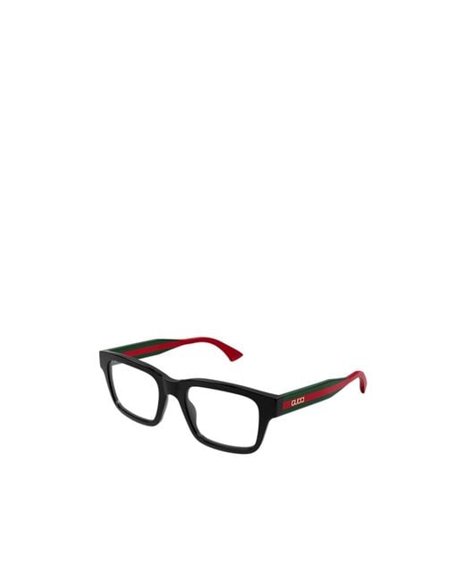 Gucci White Eyewear Square Frame Glasses for men