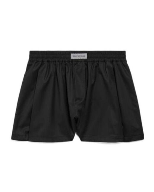 Balenciaga Black A-Line Boxer Shorts