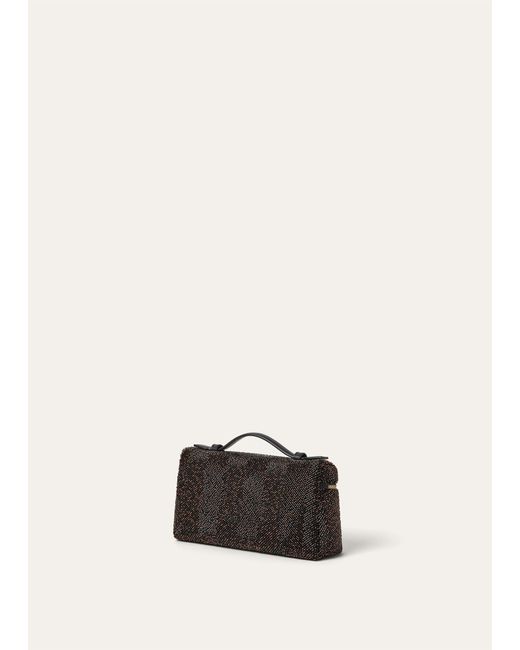 Loro Piana Black Extra Pocket L19 Shoulder Bag