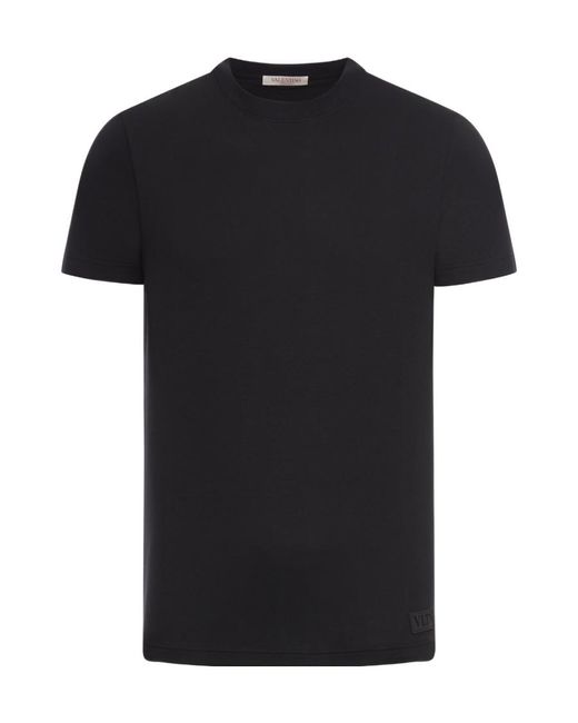 Valentino Black Crewneck Short-Sleeved T-Shirt for men