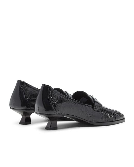 DIESEL Black D Amber Moc 30 Loafer Heeled Pumps