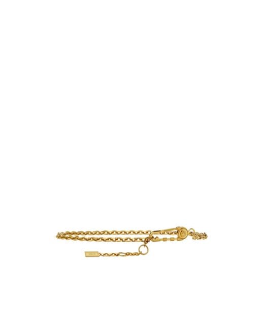 Versace Metallic Medusa Head Motif Chain Belt