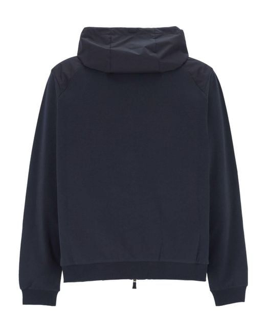 Herno Black Zip-Up Hooded Jacket for men