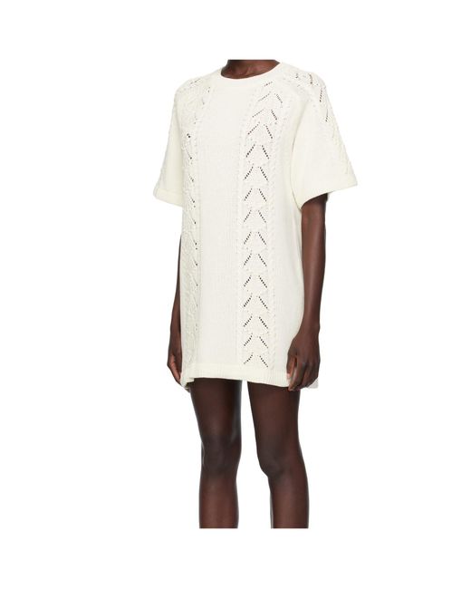 Loulou de Saison White Arman Knit Dress