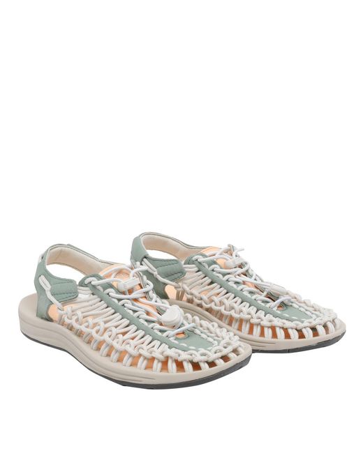 Keen White Uneek Woven Sandals
