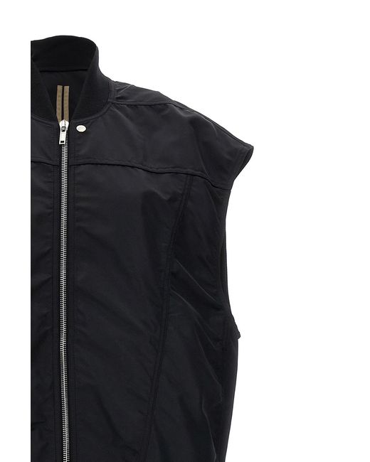 Rick Owens Black "Jumbo Flight" Vest