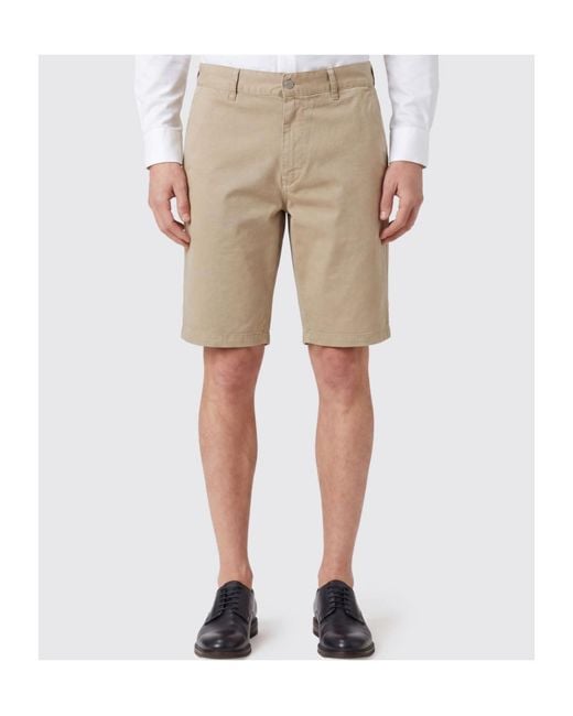 sunflower Natural Belt Loop Shorts for men