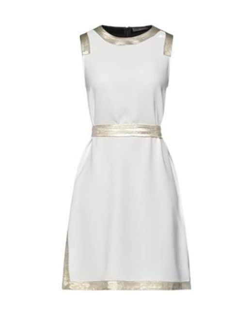 Max Mara Gray Color-Block Sleeveless Dress