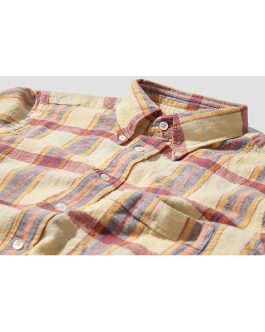 Drake's Natural Long Sleeve Shirt for men