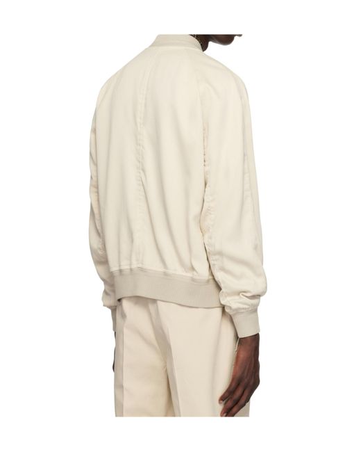 Tom Ford Natural Gabardine Bomber Jacket for men