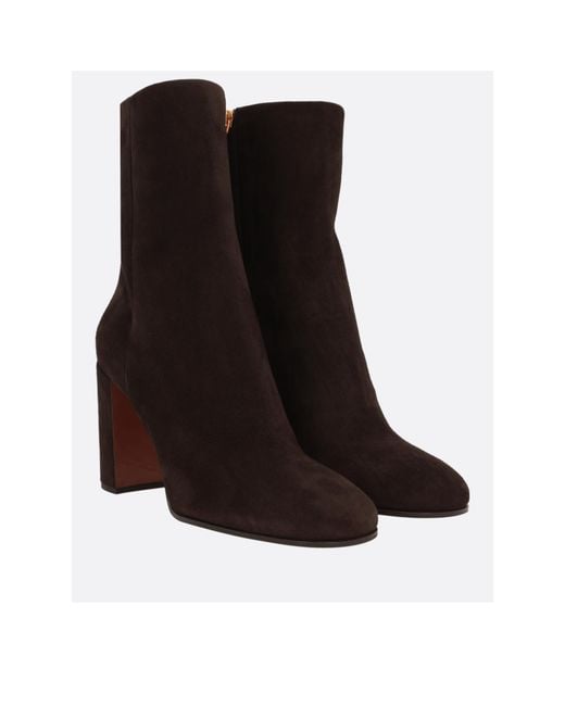 Prada Black Triangle-Logo High-Heeled Boots