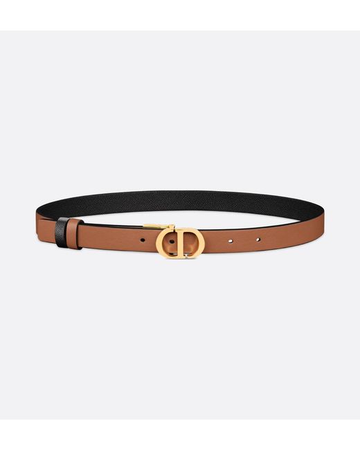 Dior White 30 Montaigne Reversible Belt