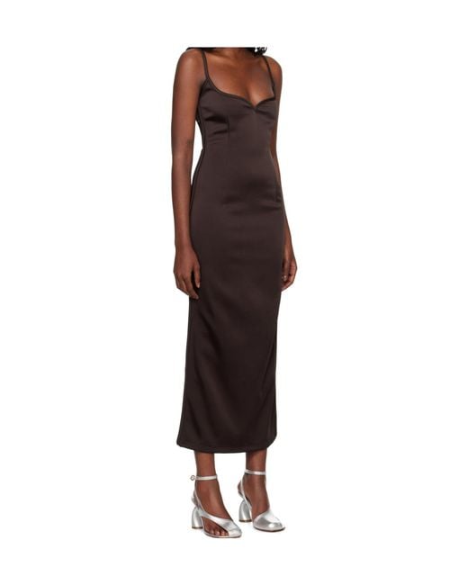 Paris Georgia Brown Heart Midi Dress