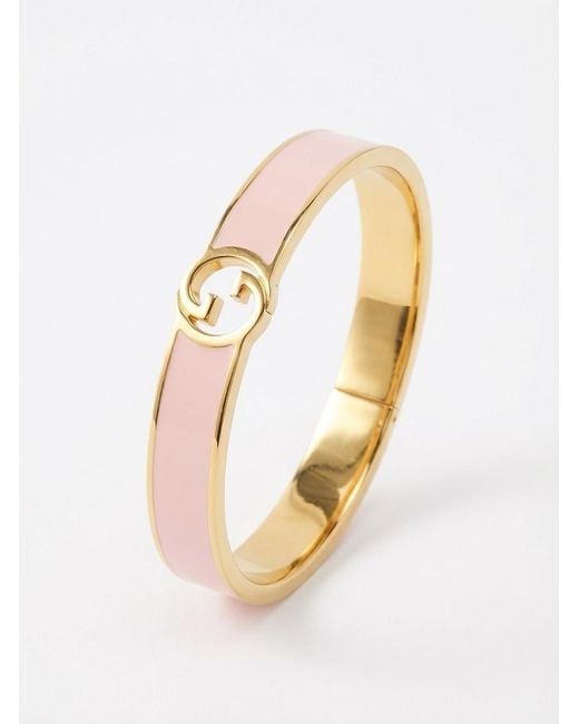 Gucci Metallic Gg Logo Bracelet