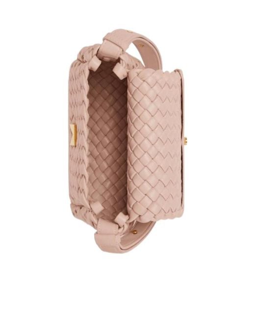 Bottega Veneta Pink Mini Cobble Shoulder Backpack
