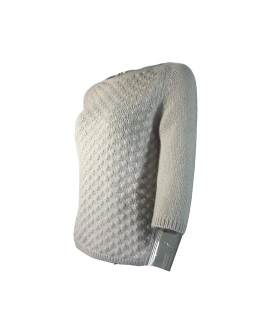 Max Mara Gray Long-Sleeved Sweater