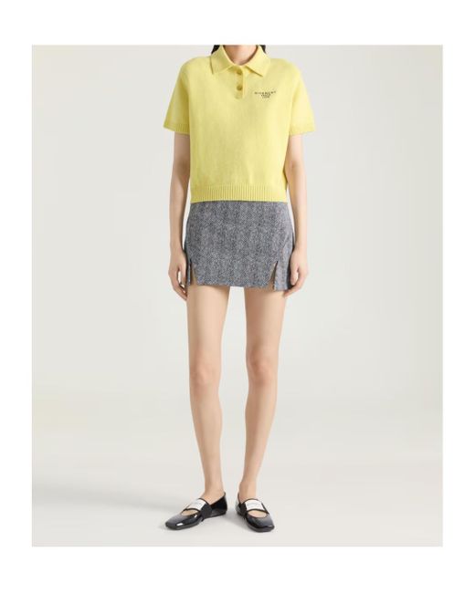 Givenchy Gray Sliced Mini Skirt