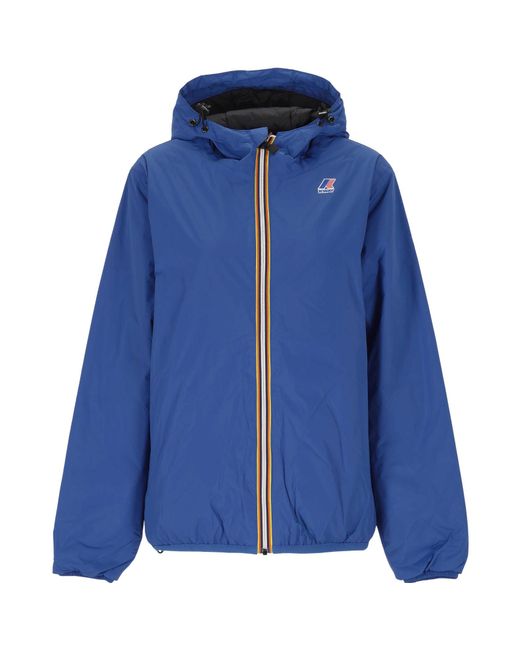 K-Way Blue Le Vrai 4.0 Claude Warm Jacket for men