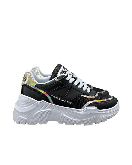 Versace Jeans Black Couture Chunky Logo Sneakers