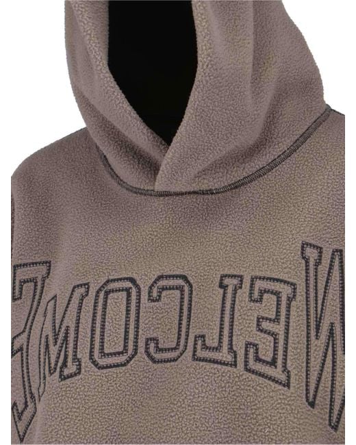MM6 by Maison Margiela Brown Long-Sleeved Hoodie