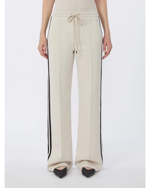 Max Mara Natural Vento Side Stripe Relaxed Pants