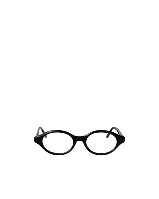 Loewe White Oval Frame Glasses