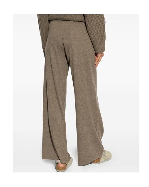 Lisa Yang Gray Sofi Drawstring Wide-Leg Pants
