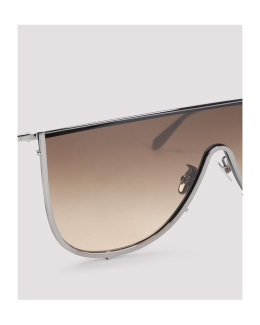 Alaïa Multicolor Alaïa Shield-Frame Curved Tip Sunglasses