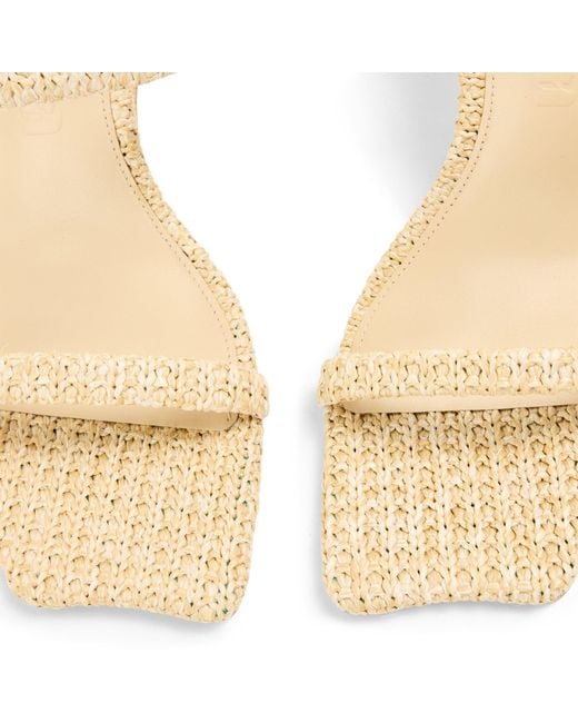 Cult Gaia Natural Simple Mid-Heeled Sandals