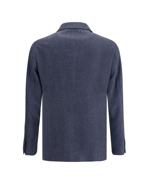 Brunello Cucinelli Blue Jackets for men
