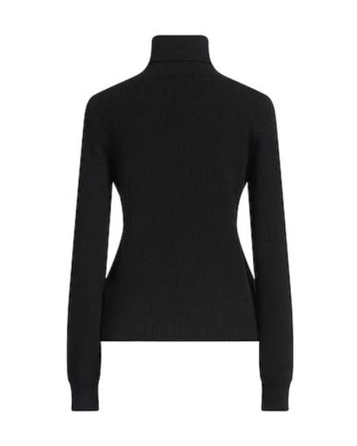 Saint Laurent Black Solid Cashmere Knitwear