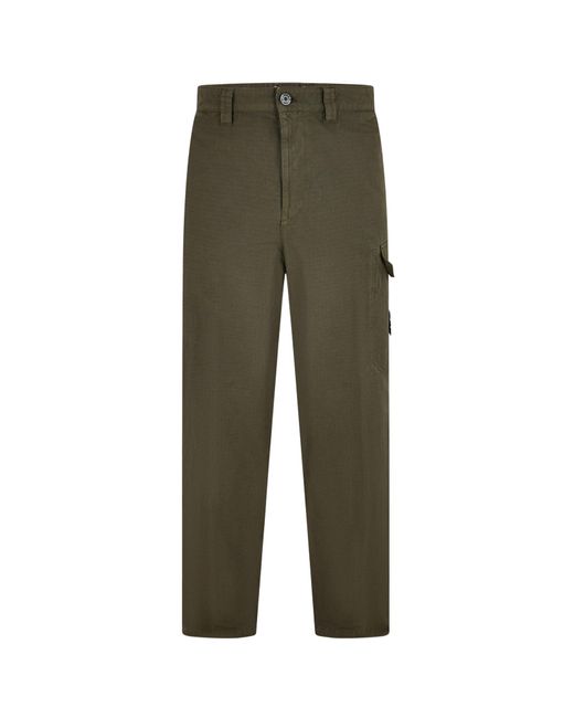 Stone Island Green Straight-Leg Casual Pants for men