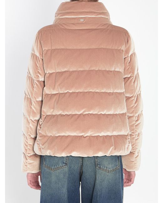 Herno Natural Velvet Padded Jacket