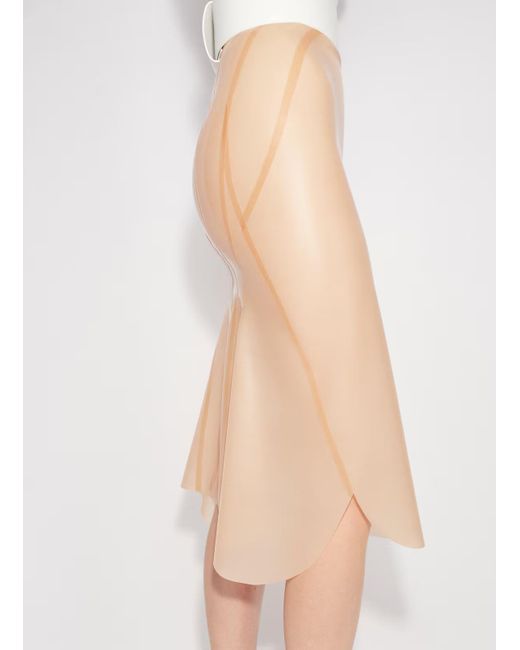 Alaïa Natural Alaïa Mermaid Midi Skirt