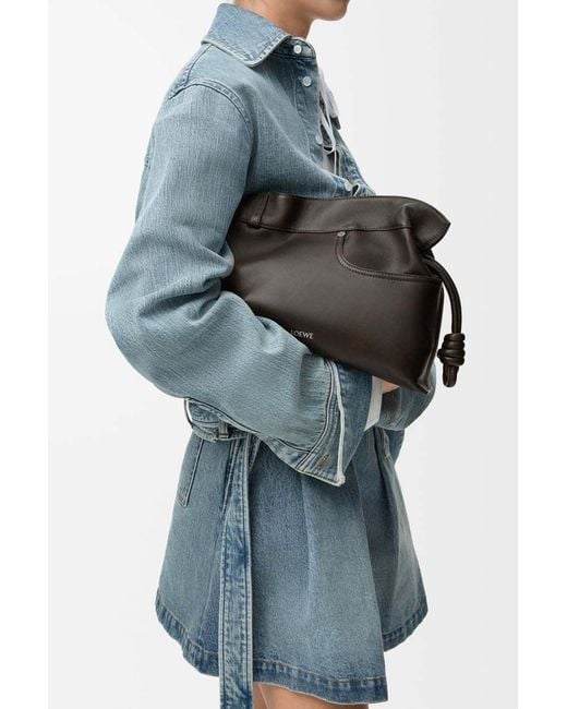 Loewe Black Panta Medium Flamenco Clutch