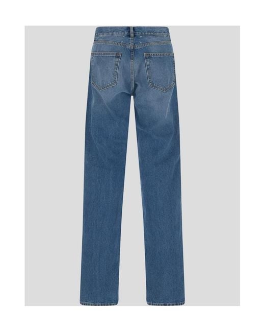 Maison Margiela Blue Straight-Leg Jeans for men