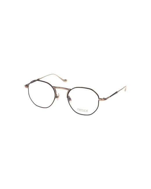 Matsuda White Logo Flat Mirror for men
