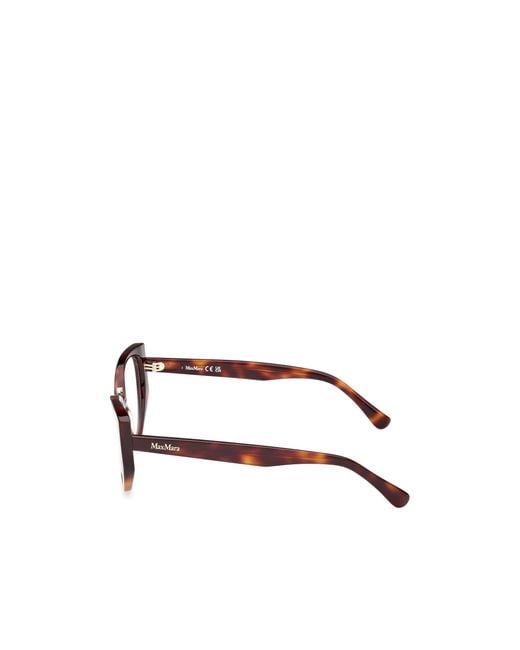 Max Mara White Cat-Eye Frame Glasses