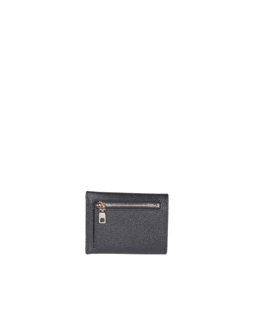 Dolce & Gabbana Gray Logo Plaque Trifold Wallet