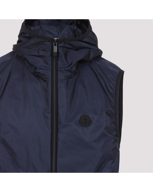 Moncler Blue Essential Down Vest for men